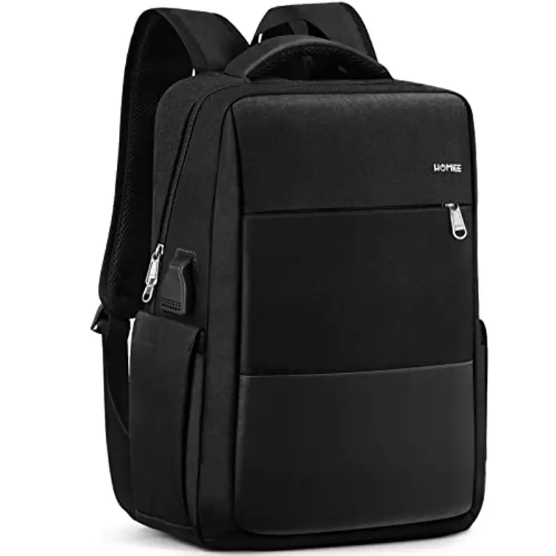 HOMIEE Zaino PC Portatili Borsa PC 15.6 Pollici Zaino Antifurto Impermeabile con Porta USB, Zaino Porta PC per Notebook Computer Lavoro