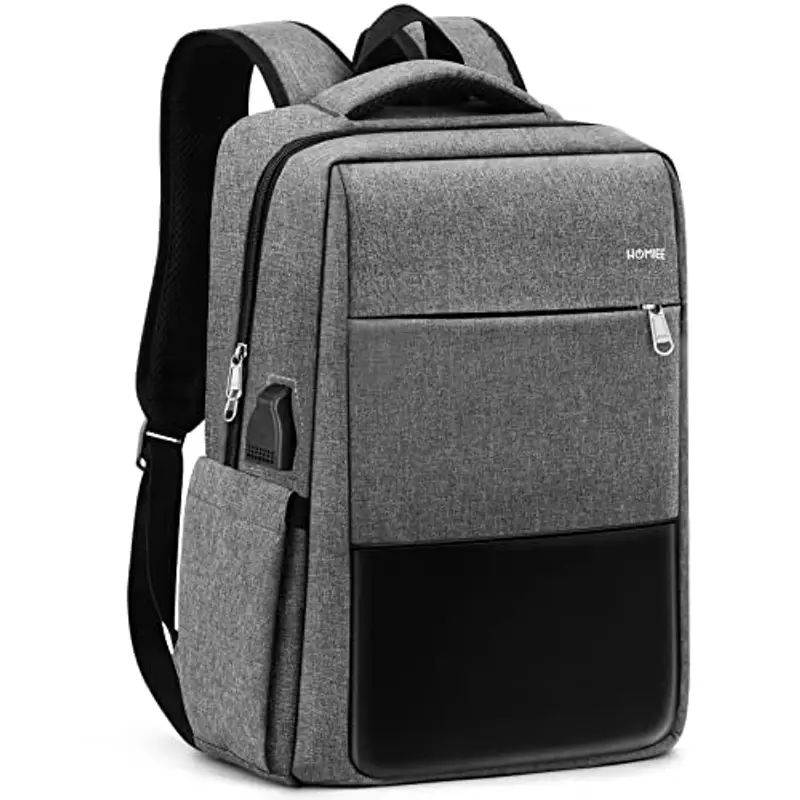 HOMIEE Zaino PC Portatili, Zaino Antifurto Impermeabile con Porta USB, Zaino per Computer Affari da 15.6 Pollici Notebook, Zaino Lavoro