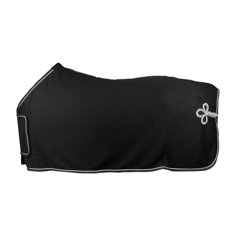 HORKA Coperta in pile con patta sul petto e ornamento