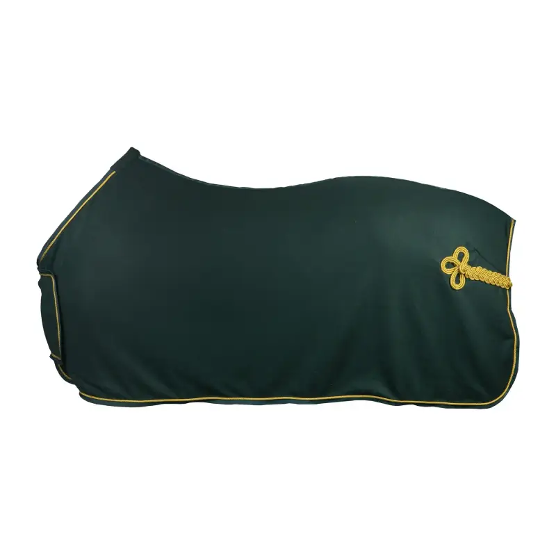 HORKA Coperta in pile con patta sul petto e ornamento