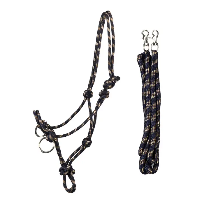 HORKA Set di capestro e corda etologica per cavallo da competizione