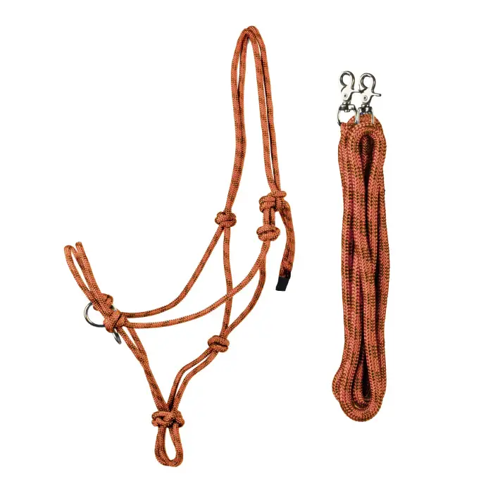 HORKA Set di capestro e corda etologica per cavallo da competizione