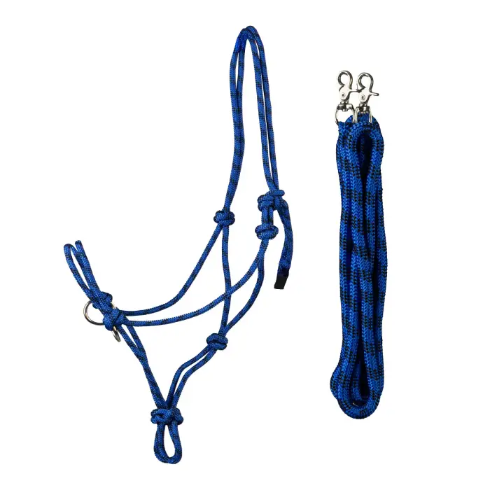HORKA Set di capestro e corda etologica per cavallo da competizione