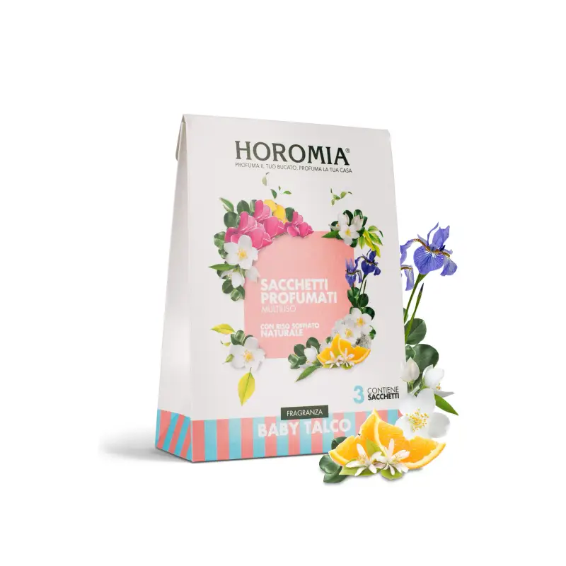 HOROMIA Sacchetti Profumati Riso Profumato Baby Talco - Prodotti bucato