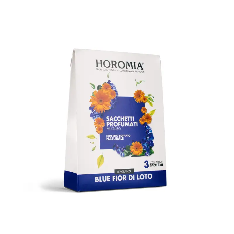 HOROMIA Sacchetti Profumati Riso Profumato Blue Fior Di Loto - Prodotti bucato