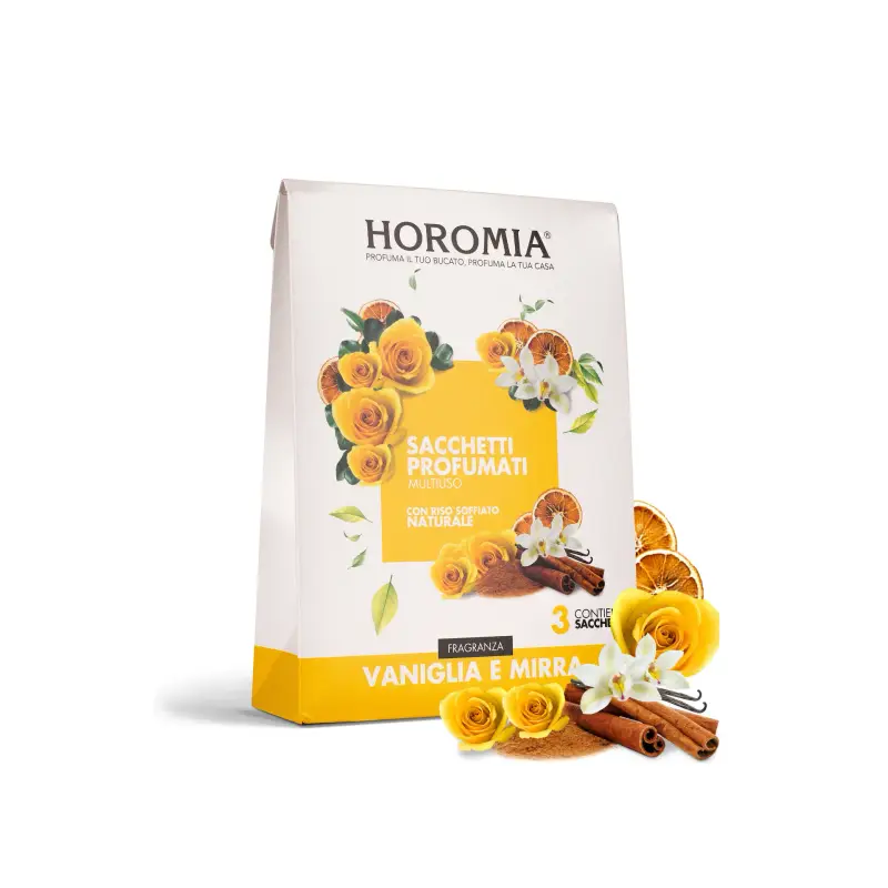 HOROMIA Sacchetti Profumati Riso Profumato Vaniglia E Mirra - Prodotti bucato
