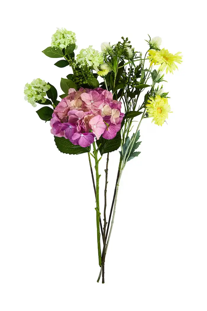 mazzo di fiori artificiali decorativo in plastica 36 x 68 cm Multicolore