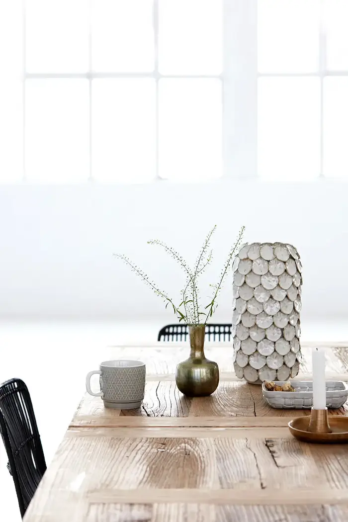 vaso decorativo 30 x 15 cm Bianco miniatura 4