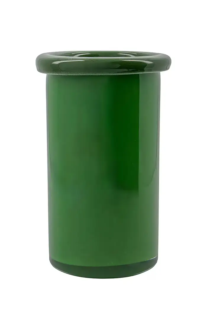 vaso decorativo in vetro colorato 23 cm Verde