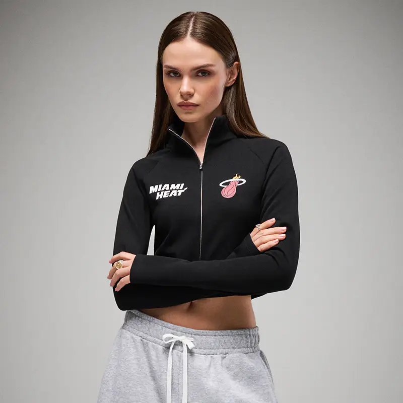 House Felpa apribile con collo alla coreana Miami Heat