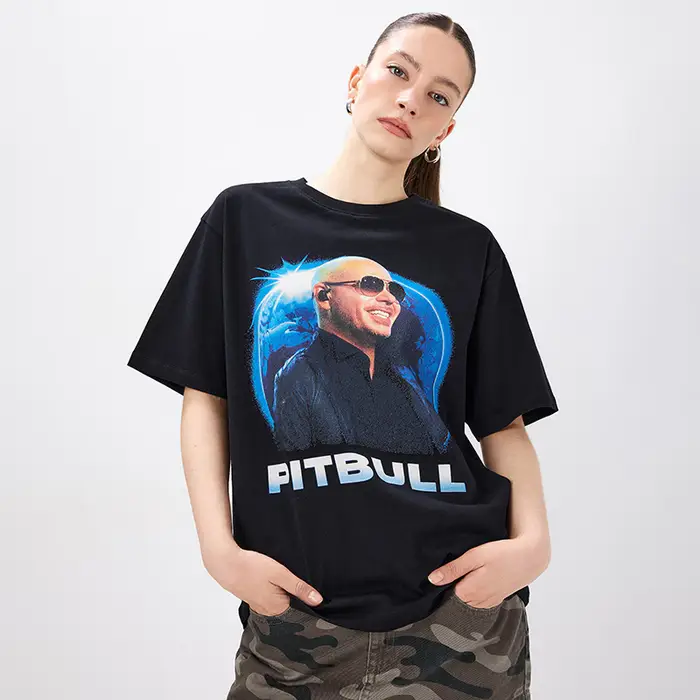 Maglietta con stampa Pitbull