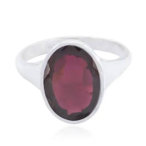 RIYO House of Rings Scegli il tuo anello Anello in argento sterling 925 Anello a forma ovale Gioielli in argento Anello di