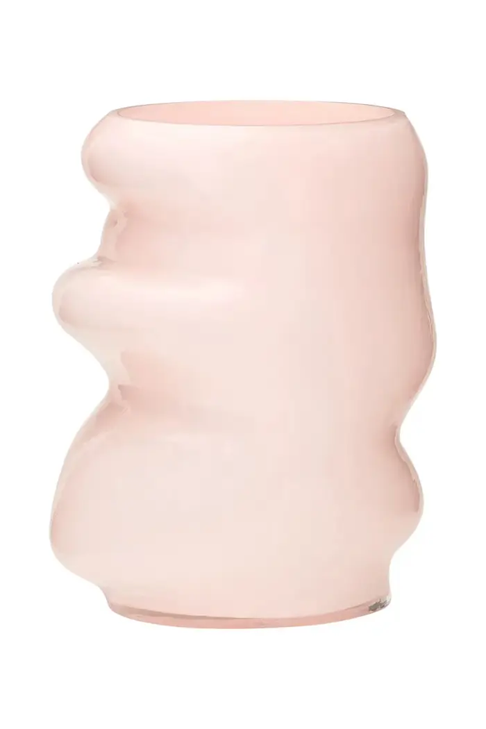 vaso decorativo in vetro colorato 20 x 16 x 25 cm Rosa