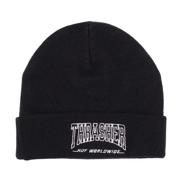 HUF Berretto Crew Beanie X Thrasher Nero