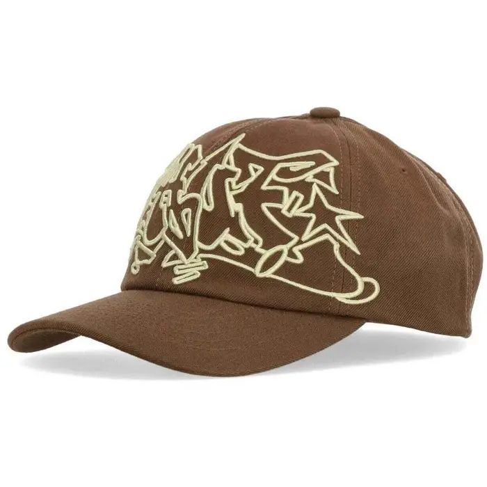 Cappellino Huf Cappellino Visiera Curva Unisex Outlines Snapback Hat Brown Marrone