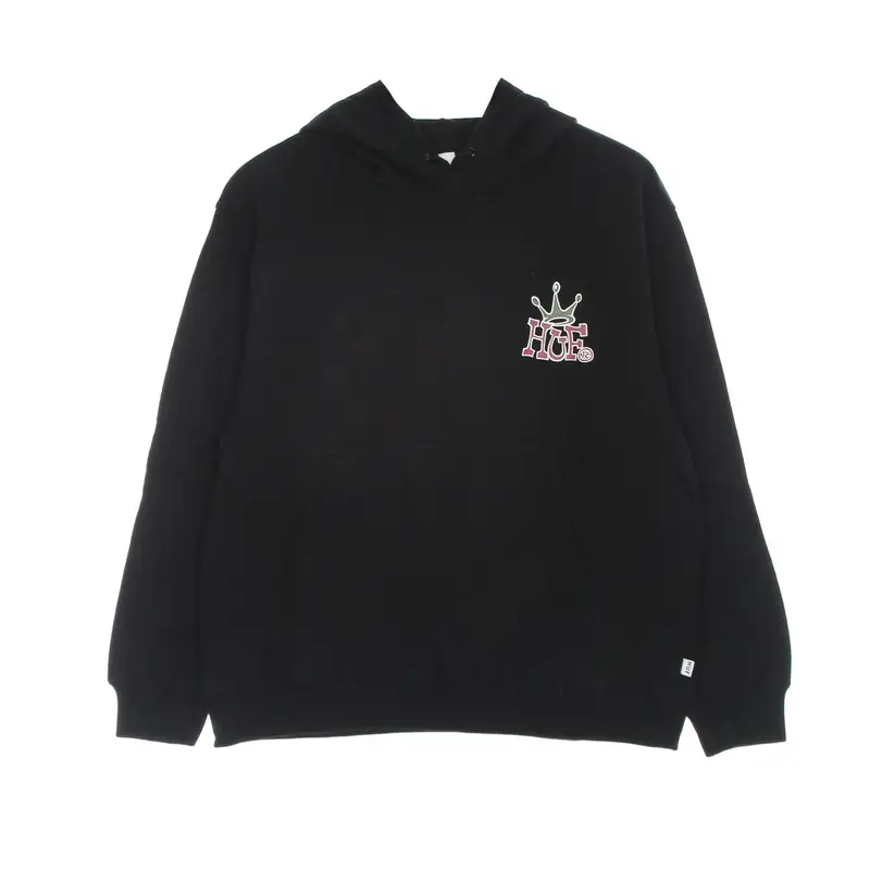HUF Felpa Cappuccio Donna Crown Po Hoodie Black
