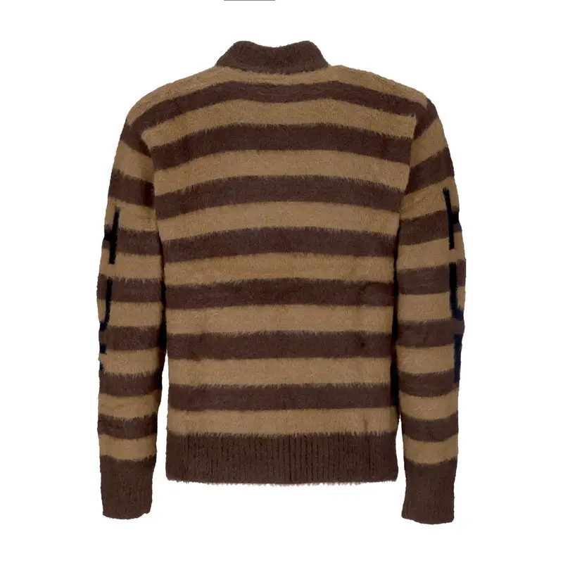 HUF Maglione Donna Shroom Jacquard Knit Sweater Brown