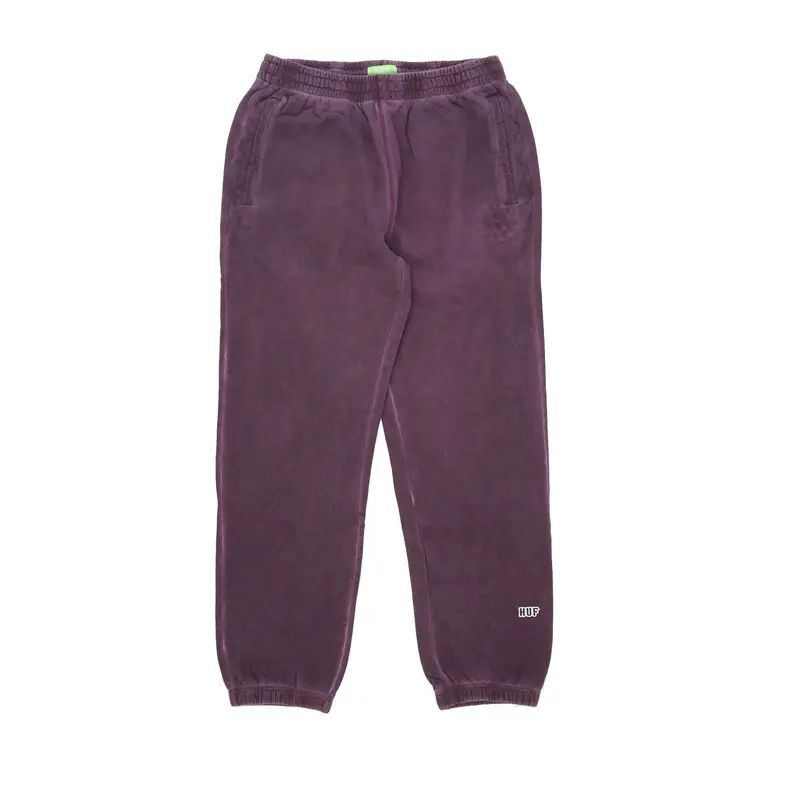 HUF Pantalone Tuta Felpato Uomo 12 Galaxies Faded Fleece Pant Wine