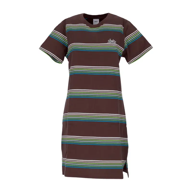 HUF Vestito Donna Landmark Knit Dress Brown