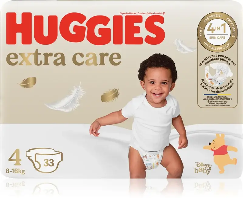 Huggies Extra Care pannolino monouso 8-16 kg 33 pezzi