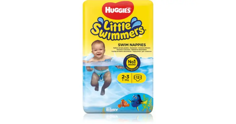 Huggies Piccoli Nuotatori 2-3 Pannolini A Costume Usa E Getta 3-8 Kg 12 Pezzi