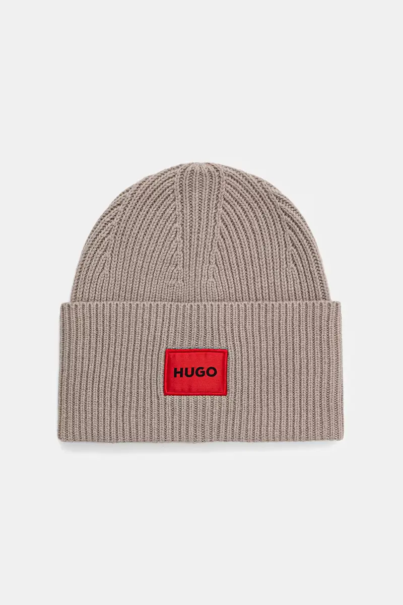 HUGO berretto in lana colore nero 50502579 Beige