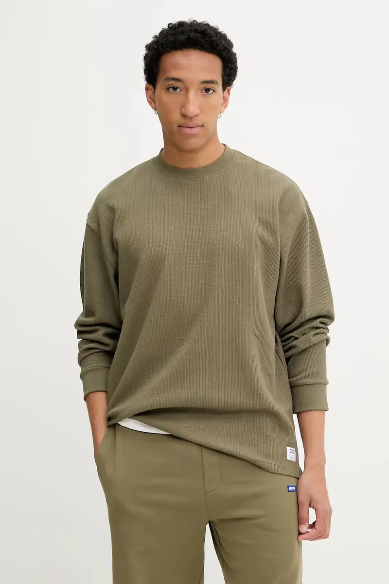 HUGO Blue maglione uomo colore beige 50534454 Verde