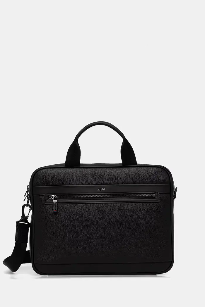 HUGO borsa da laptop da uomo HUKE_DOC CASE Nero