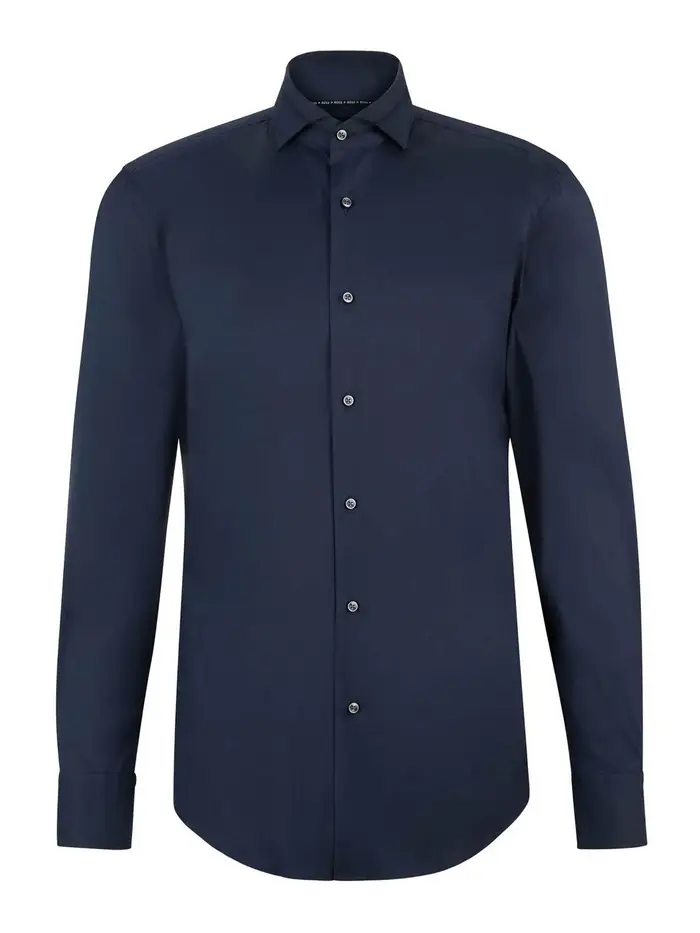 Camicia Con Collo Ampio Blu