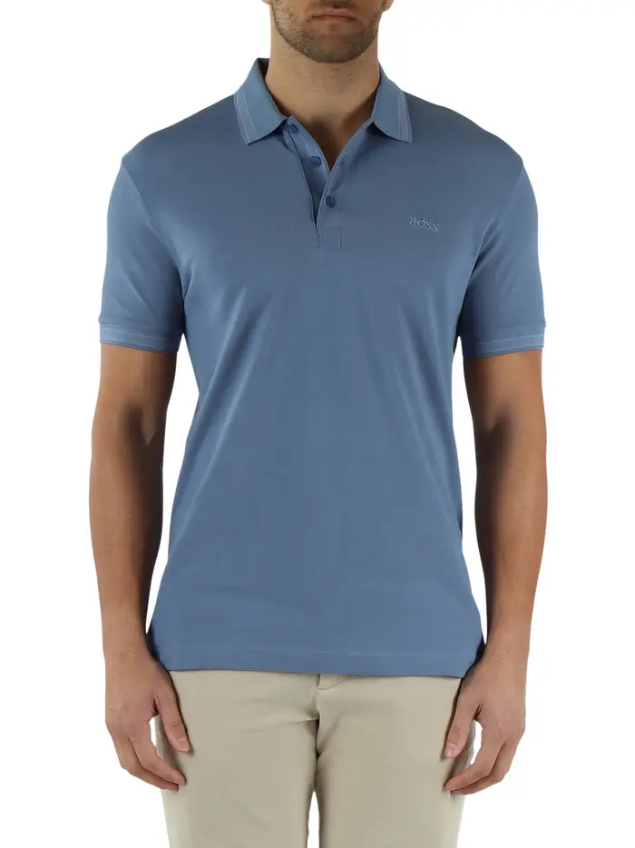 polo hugo boss paddy da uomo - celeste