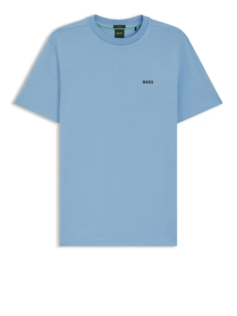 hugo-boss t-shirt da uomo - celeste