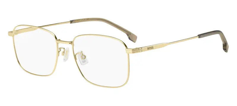 Hugo Boss Uomo BOSS 1798/F J5G Montature da vista Titanio Oro Squadrata Normale