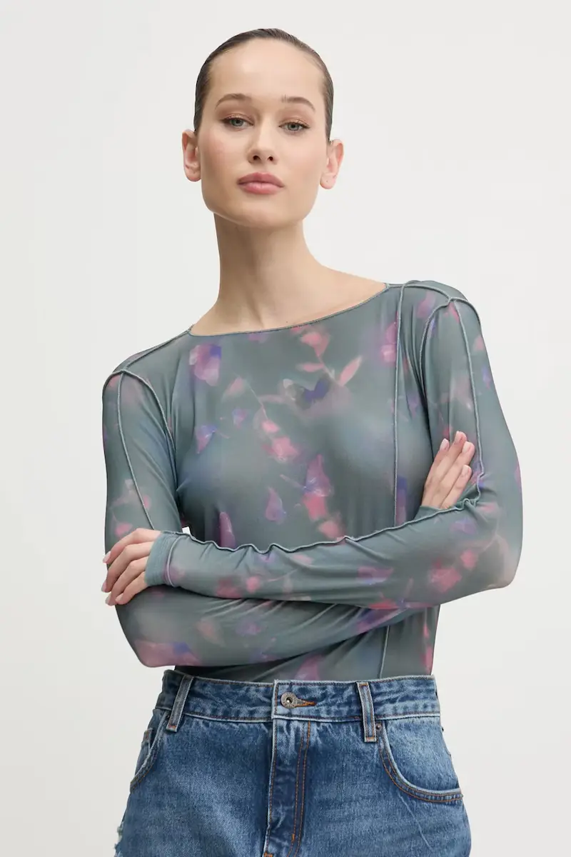 HUGO camicetta donna colore verde 50530450