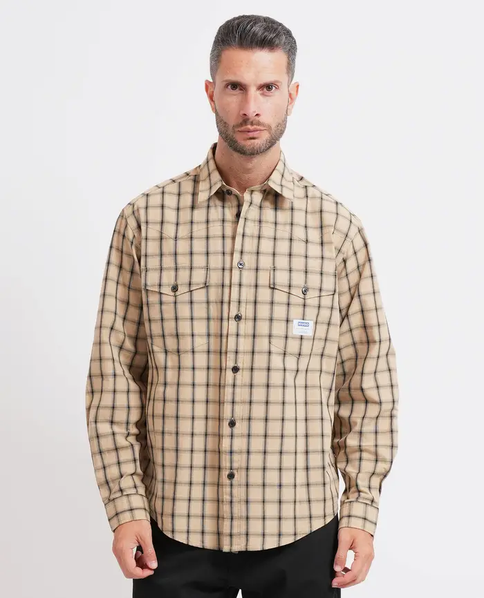 HUGO Camicie Beige Beige Chari