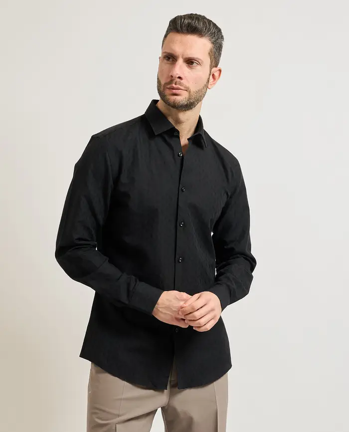HUGO Camicie Nero Nero Scuri