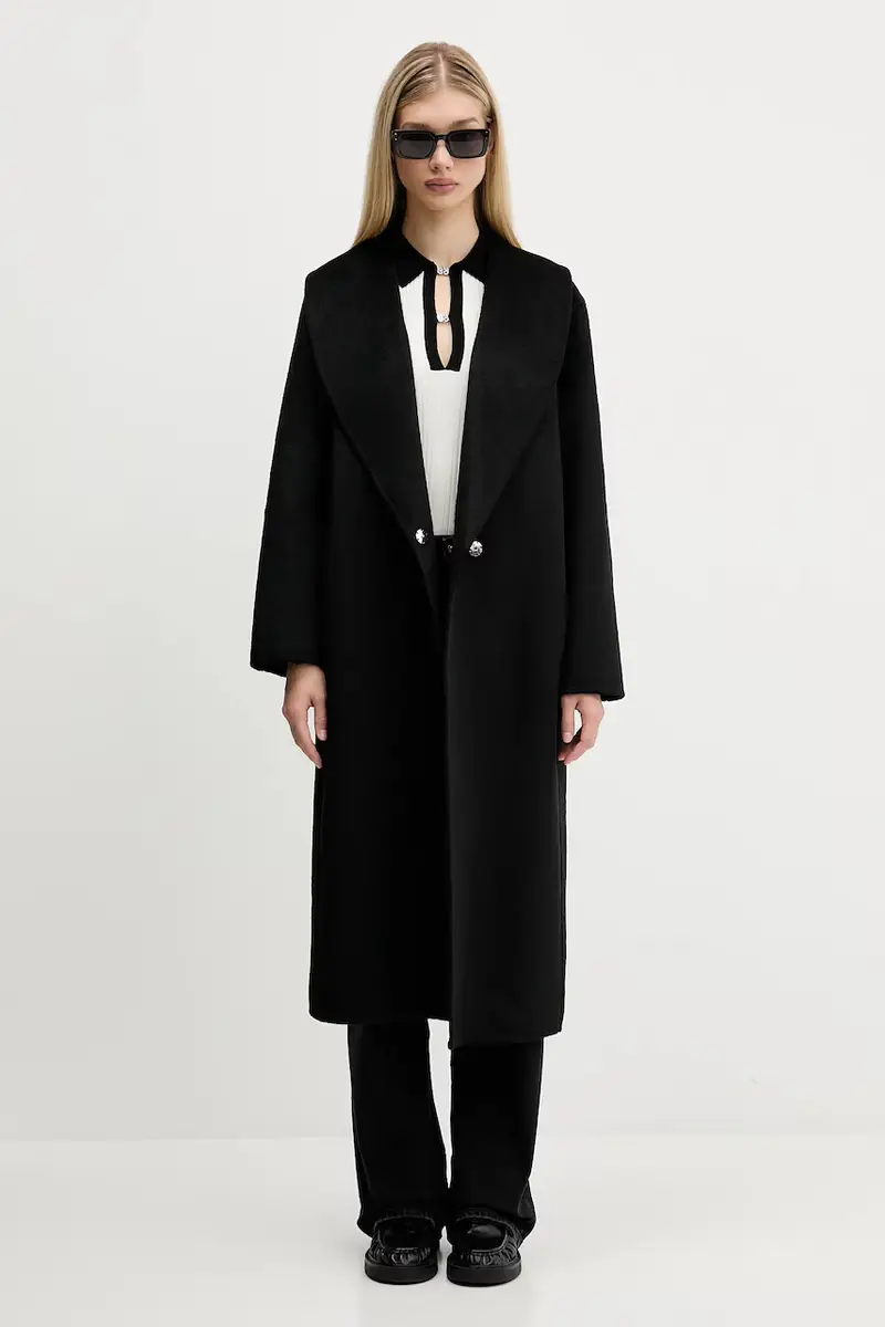 HUGO cappotto in lana colore nero 50546753