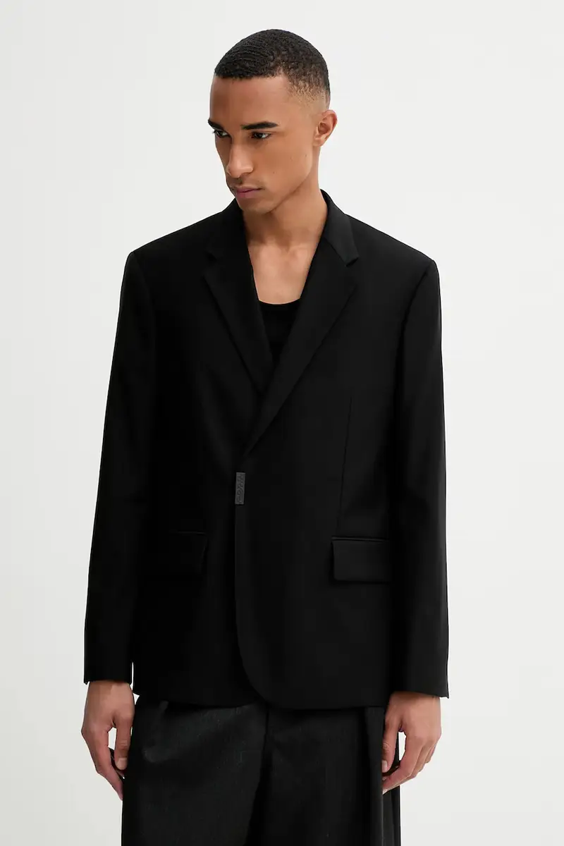 HUGO giacca in misto lana Hans254F2X Nero