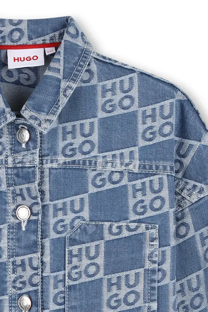 giacca jeans bambino/a Blu miniatura 3