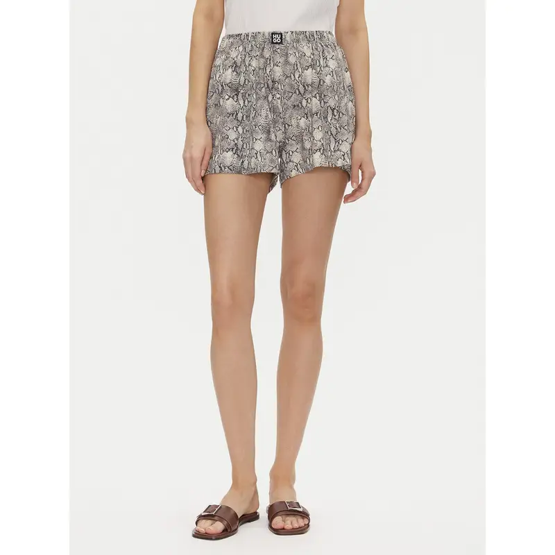HUGO Pantaloncini del pigiama Nika_Shorts 50540027 Marrone Relaxed Fit