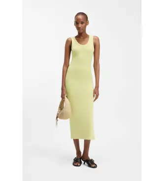 HUGO per donna 50514521 Abito beige Nalimera, Casual, Cotone, Senza maniche / cinghie