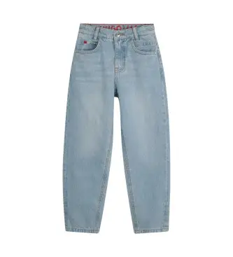 HUGO per ragazzo G00381 Jeans Boyfriend Blu (5años= 109cm), Casual, Cotone, Denim, moda per bambini Azzurro