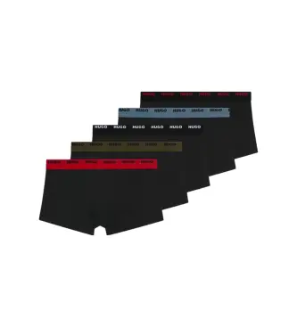 per uomo 50532619 Set di 5 boxer neri basic (XL), Nero, Homewear, Cotone