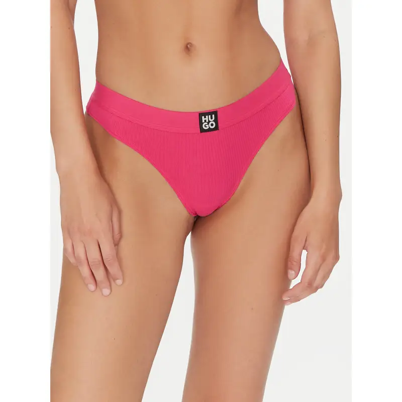 HUGO Perizoma Thong Rib 50496809 Rosa