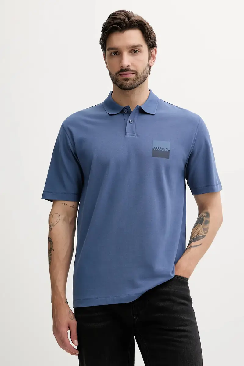 HUGO Polo Uomo Blu 3245687