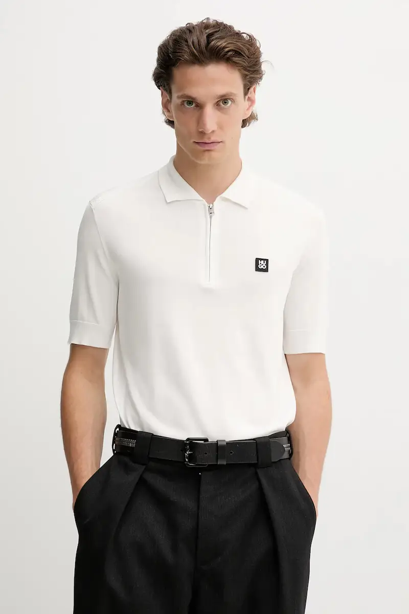 HUGO Polo Uomo Beige 3242614