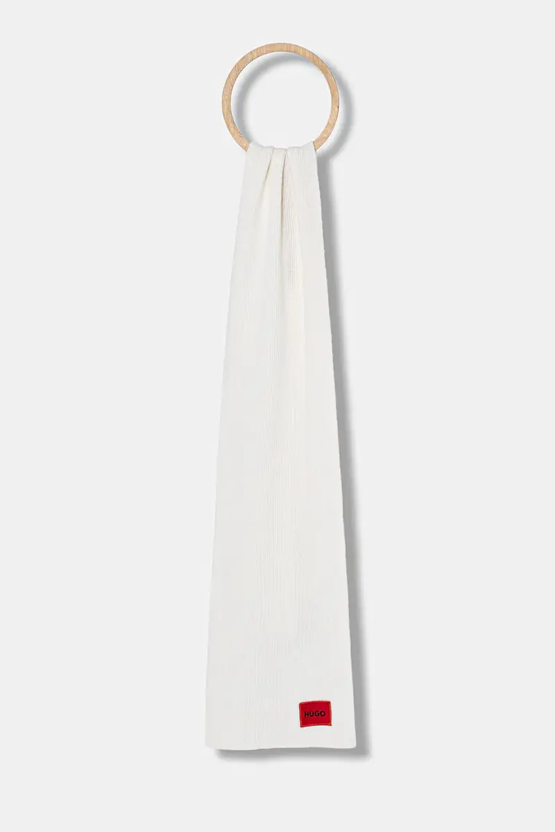 HUGO scialle con lana colore nero 50496020 Beige