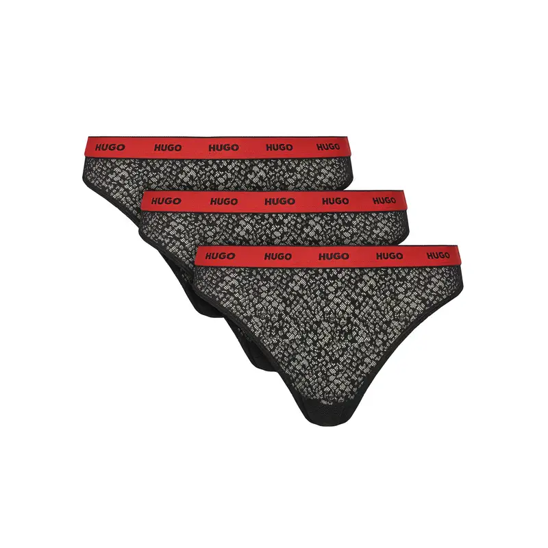 HUGO Set di 3 culotte classiche 50535254 Nero