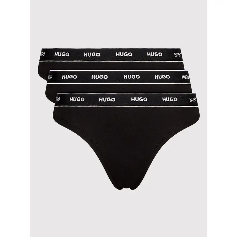 HUGO Set di perizomi 50469681 Nero