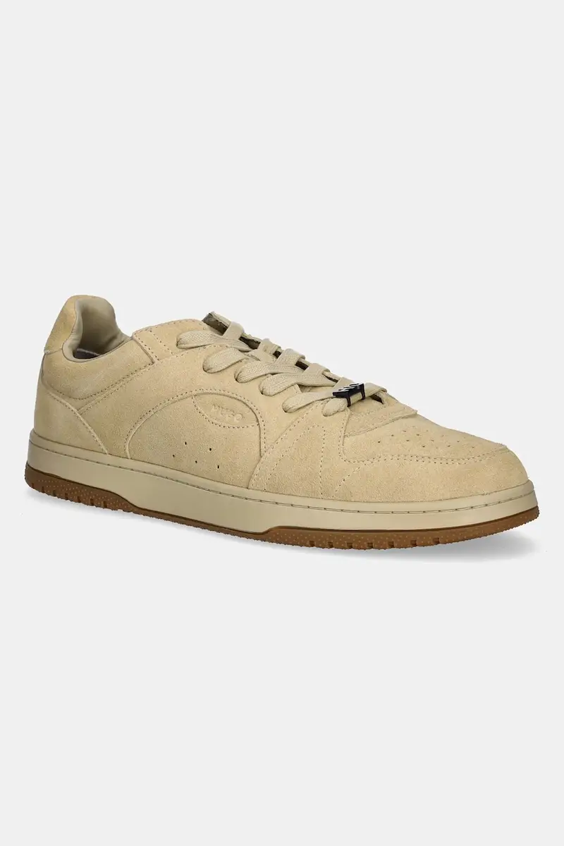 HUGO sneakers in camoscio Hadrian uomo colore beige 50541798