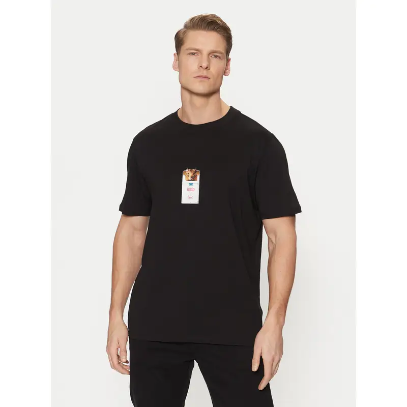 HUGO T-shirt Nero 4261428